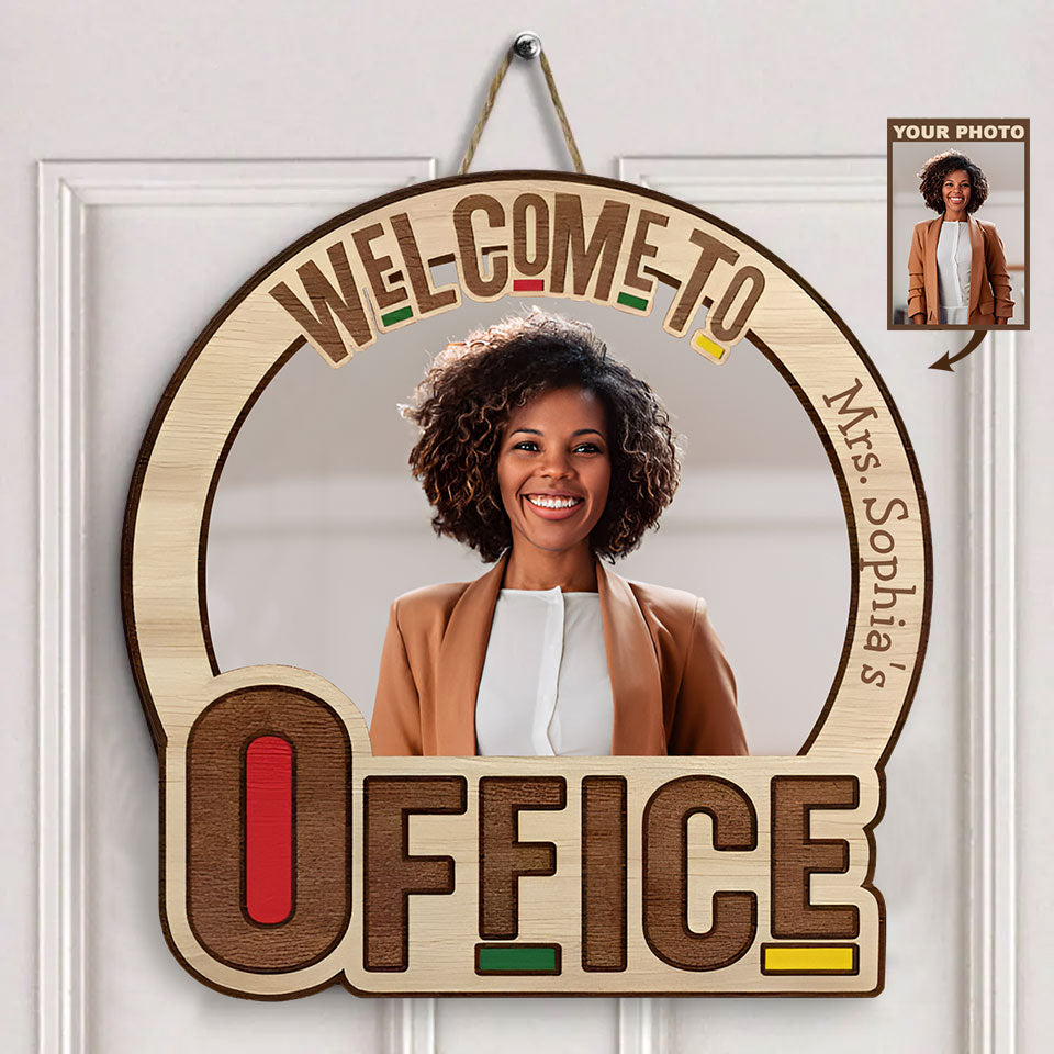 Personalized Custom Door Sign - Gift For Teacher Lover, Home Decor Gifts For Woman, Teacher Lover