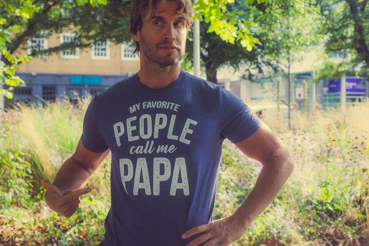 Crazy Dog Mens T Shirt My Favorite People Call Me Papa Family Love Fathers Day Tee