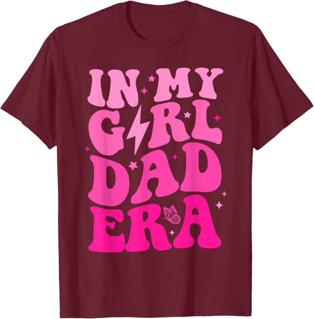 In My Dad Era Girl Groovy Retro Papa Fathers Day
