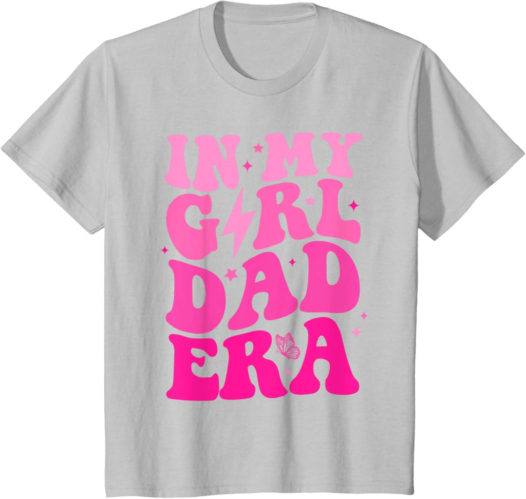 In My Dad Era Girl Groovy Retro Papa Fathers Day