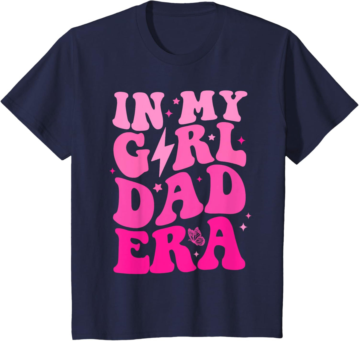 In My Dad Era Girl Groovy Retro Papa Fathers Day