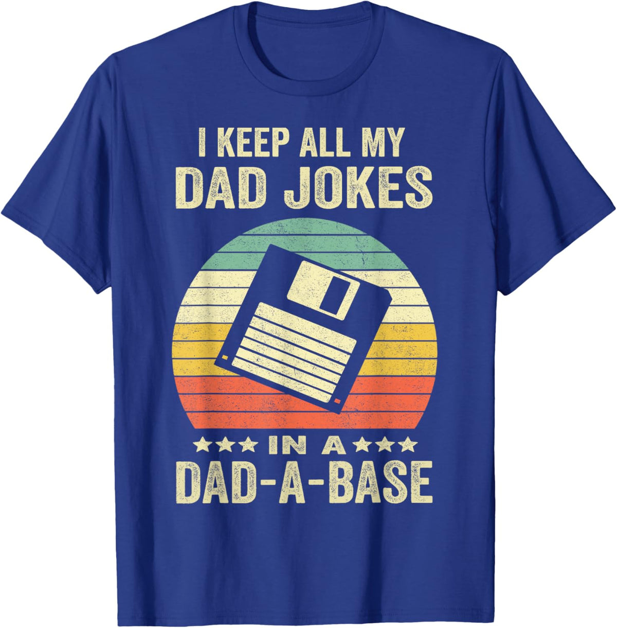Mens Funny dad jokes in dad-a-base vintage for father's day
