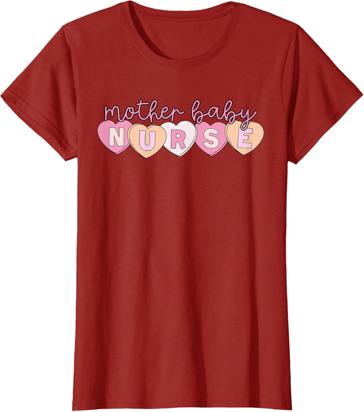Mother Baby Nurse Hearts Valentine OBGYN Postpartum Nursing