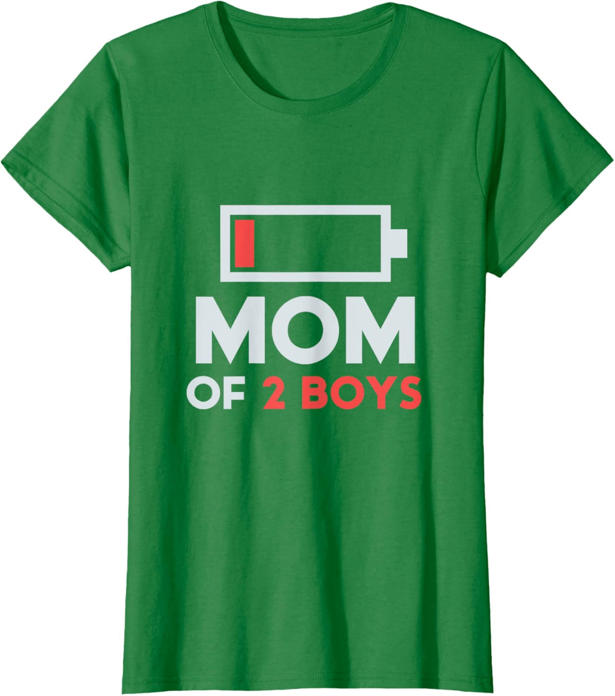 Mom of 2 Boys Gift from Son Mothers Day Birthday Women Mother Shirt