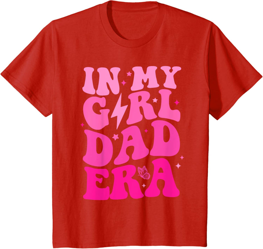 In My Dad Era Girl Groovy Retro Papa Fathers Day