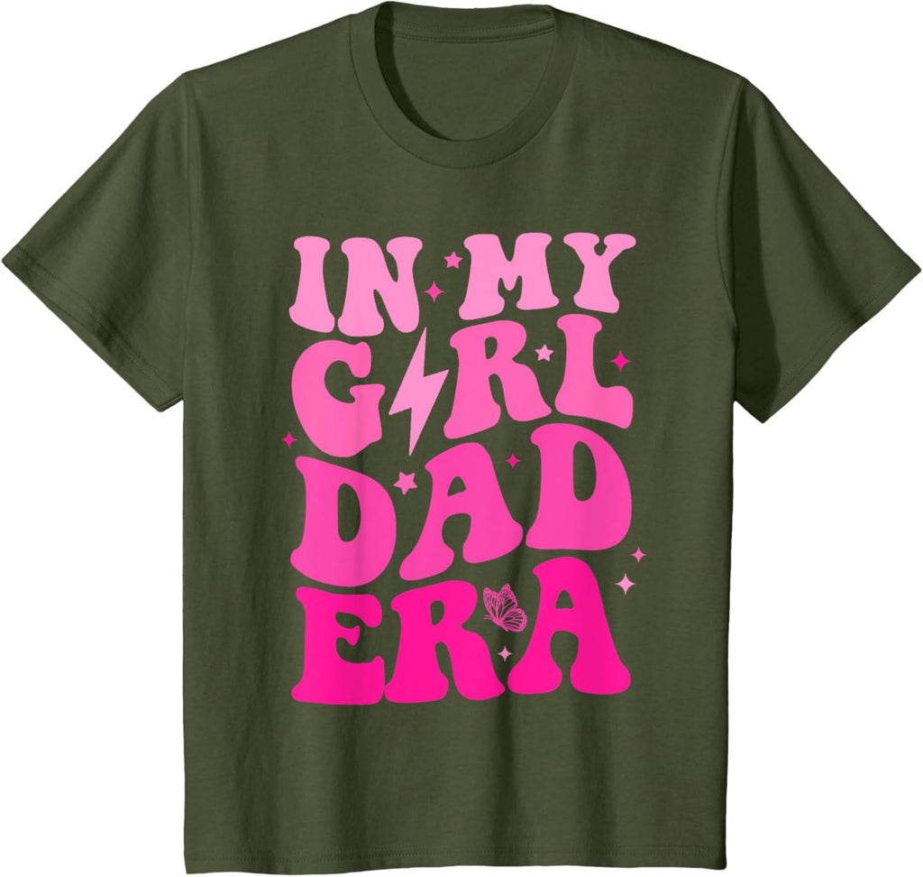 In My Dad Era Girl Groovy Retro Papa Fathers Day