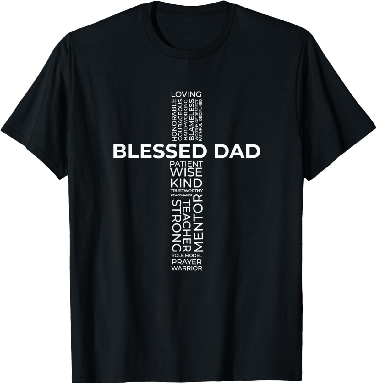 Christian Blessed Dad Cross Father's Day Shirt