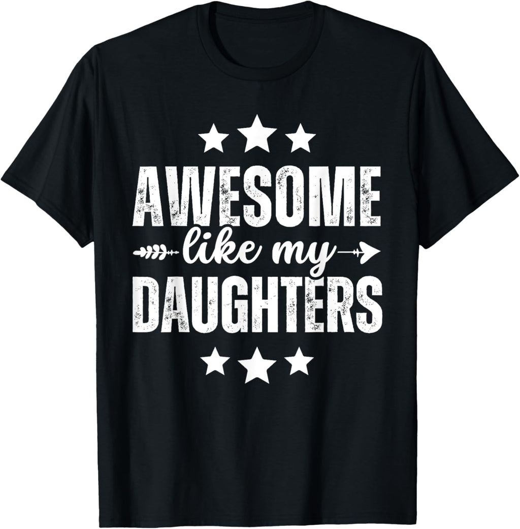Awesome Like My Daughters Funny Fathers Day Dad Vintage