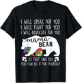 Autism Mama Bear I Will Speak Fight Advocate For You