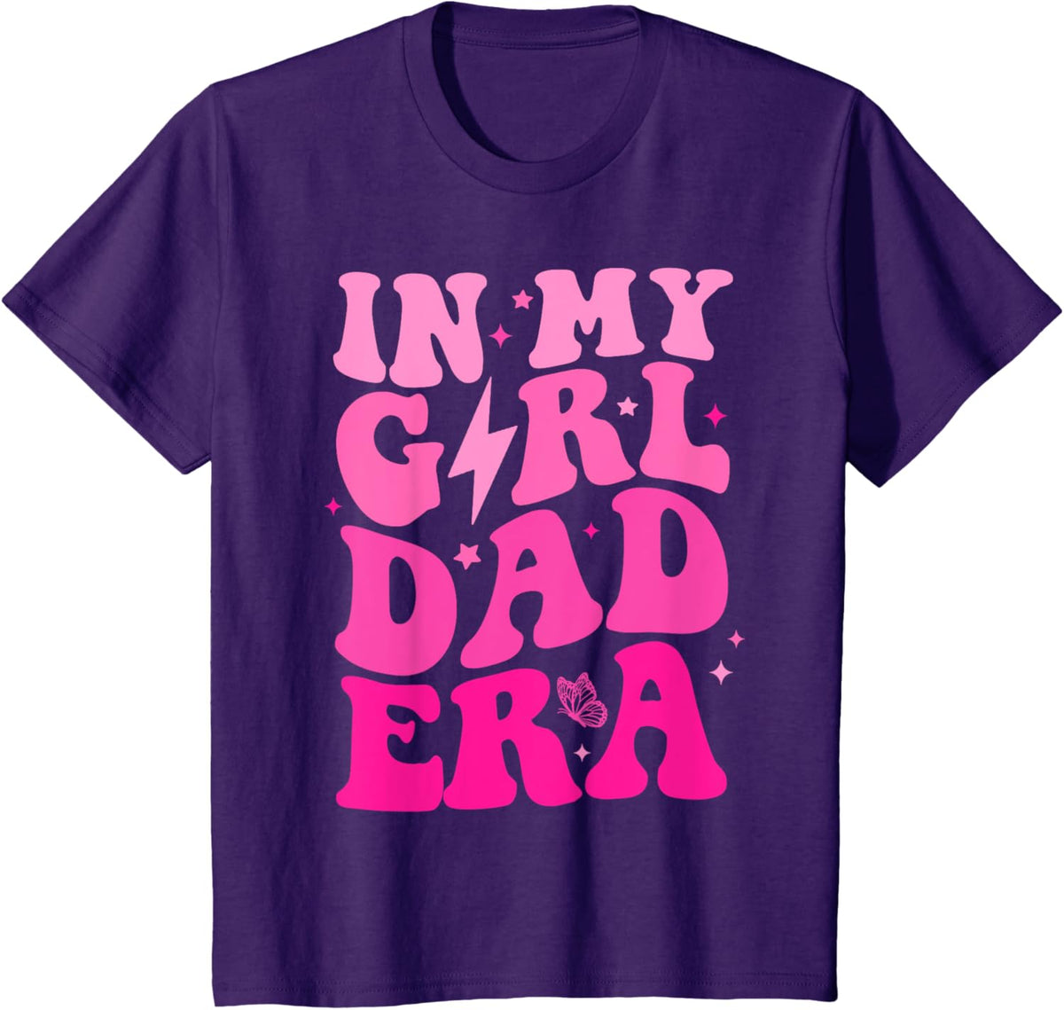 In My Dad Era Girl Groovy Retro Papa Fathers Day