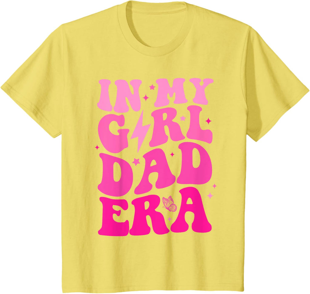 In My Dad Era Girl Groovy Retro Papa Fathers Day