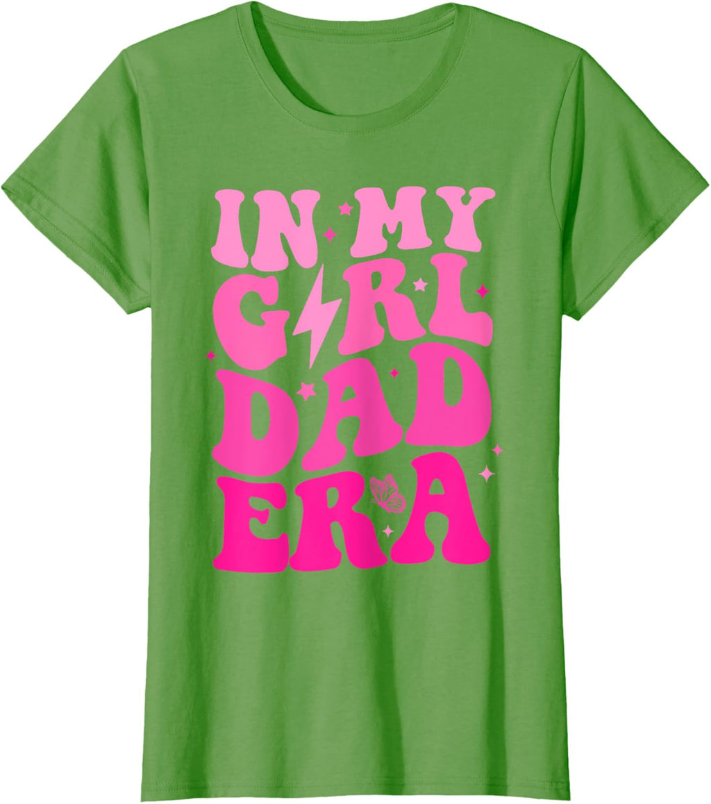 In My Dad Era Girl Groovy Retro Papa Fathers Day