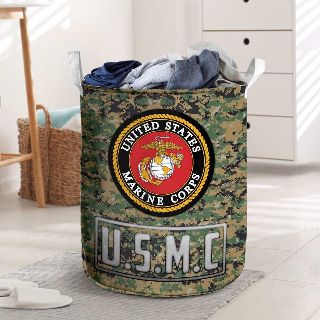 USMC Camouflage Laundry Basket