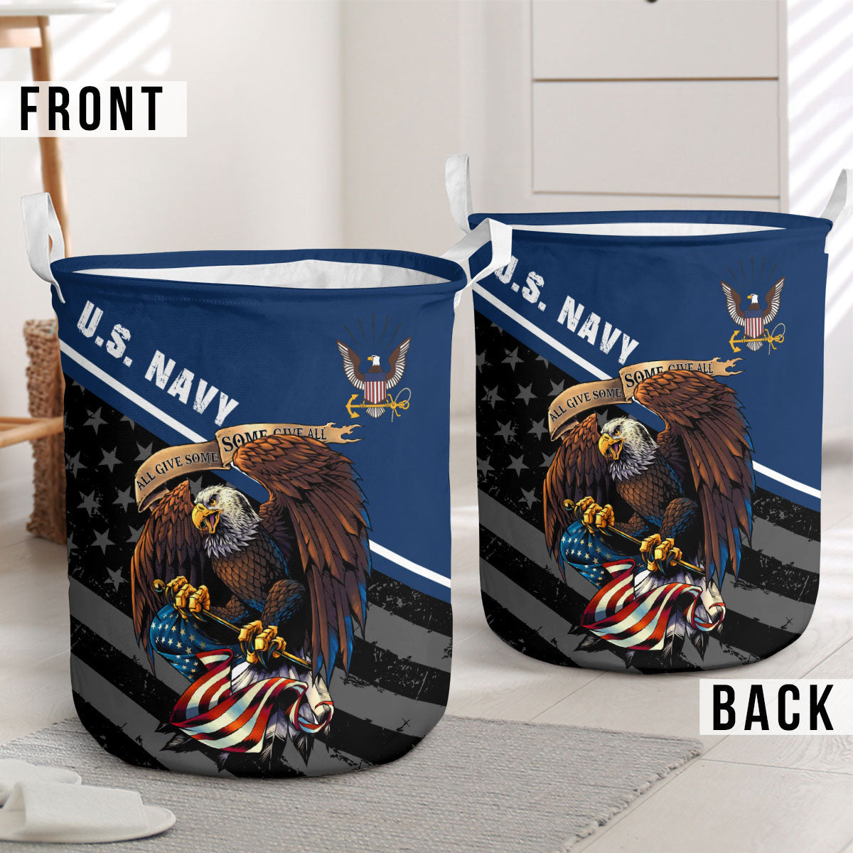 U.S. Navy Eagle Laundry Basket