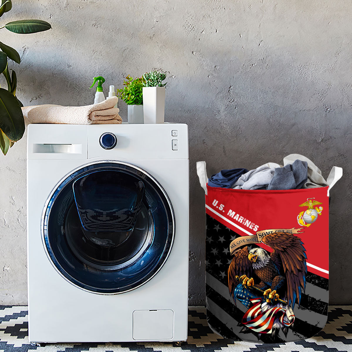 U.S. Marine Laundry Basket