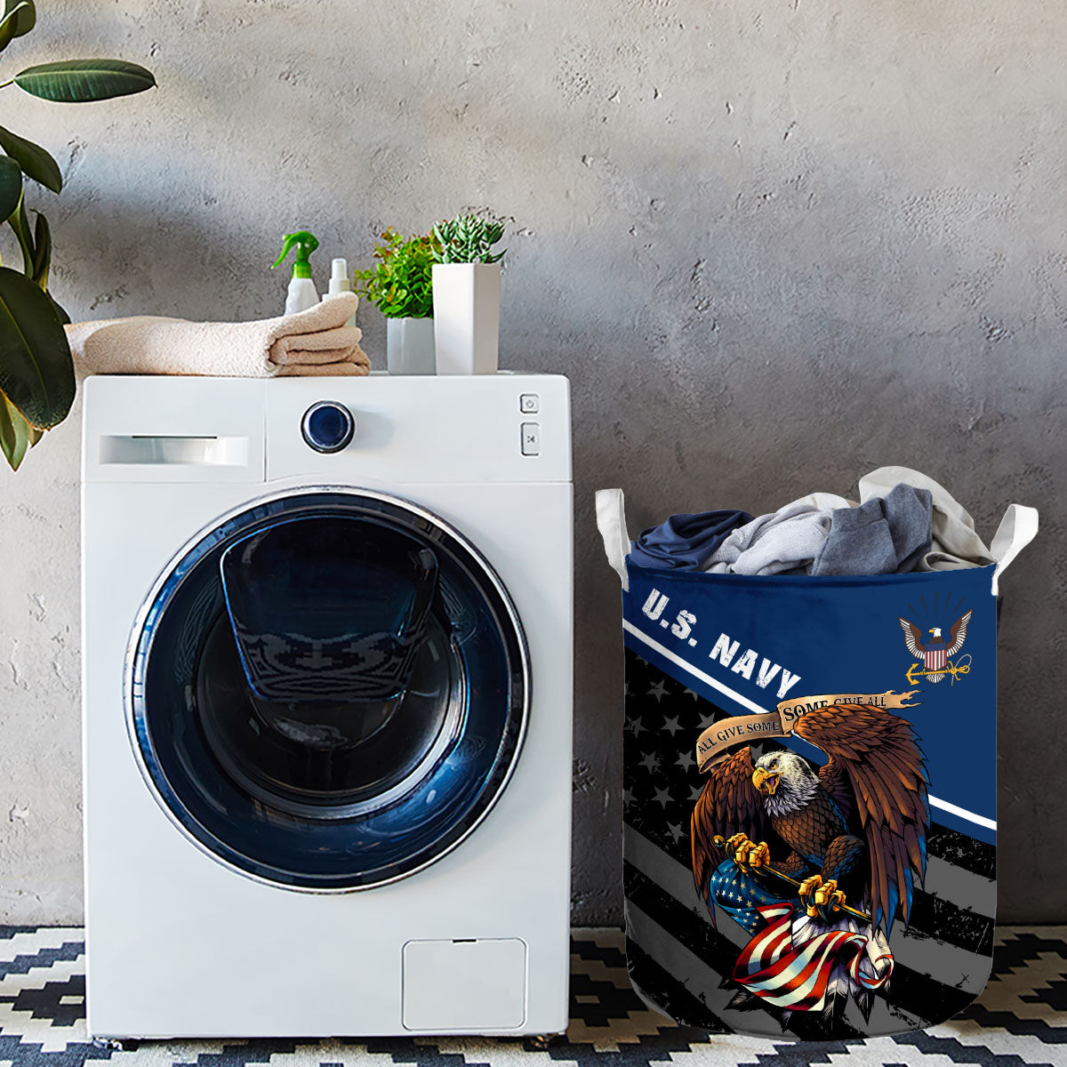 U.S. Navy Eagle Laundry Basket