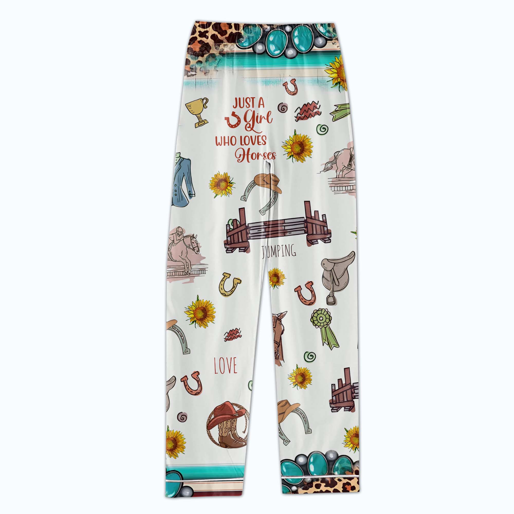 Personalized Women's Pajama Set, Gift For Cowgirls