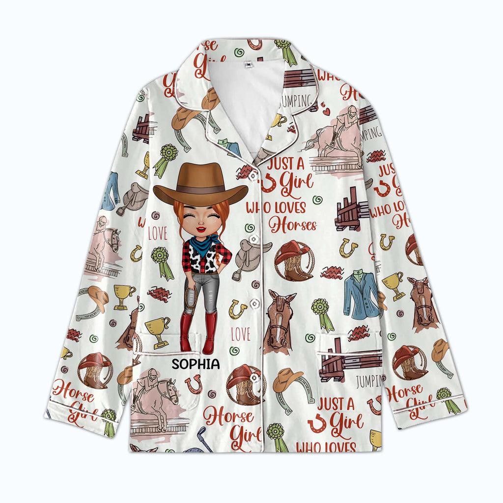Personalized Women's Pajama Set, Gift For Cowgirls