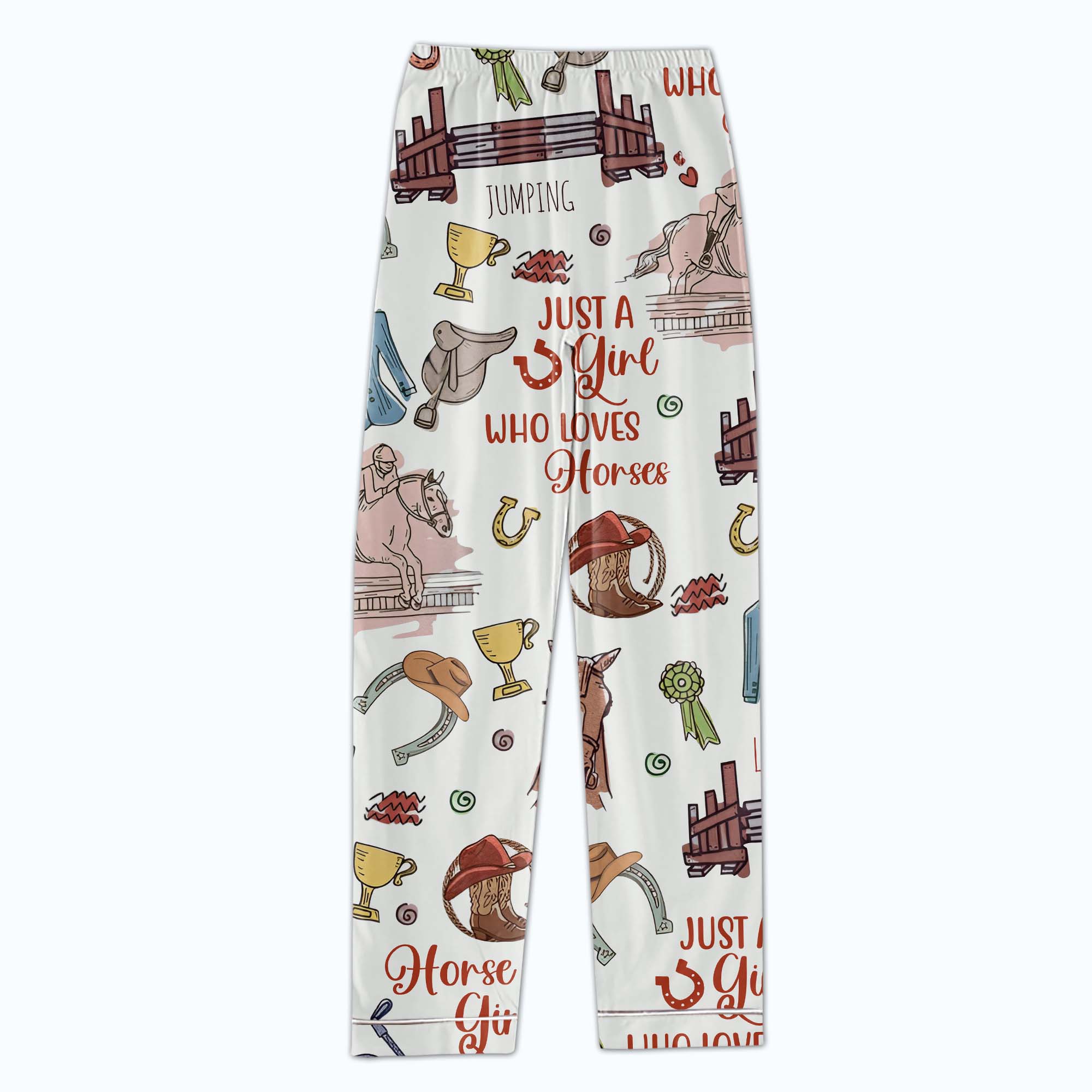 Personalized Women's Pajama Set, Gift For Cowgirls